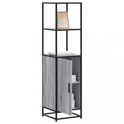 Gossi dulap nalt gri sonoma 35,5x35x139 cm lemn prelucrat foto