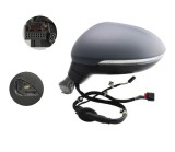 Oglinda exterioara Volkswagen Passat (B8), 08.2014-, Stanga, reglare electrica; grunduit; incalzita; cu functie detectie unghi mort; geam asferic; cr