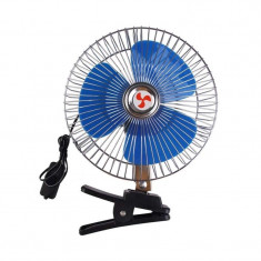 Mini ventilator auto Oscilating Fan, 12 V, 21 W, rotire 30 grade, clema prindere foto
