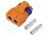 Conector alimentare DC, 0,6kV, 2 pini, seria LFB30, {{Dimensiune pin}}. AMASS - LFB30-F