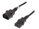 Cablu Prelungitor IEC C13 la C14 5m Negru 10A 250V, QOLTEC