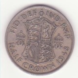 Marea Britanie &frac12; Crown 1948 - George VI 2nd type
