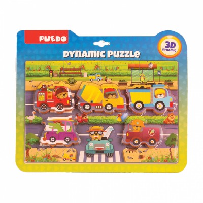 PUZZLE DIN SPUMA EVA, MASINI SI SEMNE DE CIRCULATIE, 17 foto