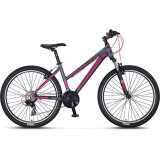 Bicicleta Mosso Wildfire V Lady, roata 26&quot;, cadru din aluminiu, culoare gri/roz PB Cod:3264216003