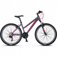 Bicicleta Mosso Wildfire V Lady, roata 26", cadru din aluminiu, culoare gri/roz PB Cod:3264216003