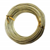 Rola de sarma pentru gradina/mestesuguri DZDSBB, aluminiu, auriu, 20 m x 2 mm