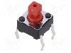 Microintrerupator 6x6x3.5mm, (ON)-OFF, SPST, ALPS - SKHHDGA010