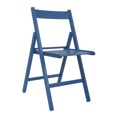 Scaun pliant Basic - cadru albastru foto