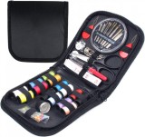 Set 72 piese ata si accesorii pentru cusut XYGK, borseta inclusa, multicolor