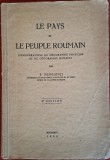 Le pays et le peuple roumain - Simion Mehedinti (ed. a II-a, 1930) In lb franceza