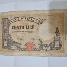 bancnota italia 100 L 1943-44