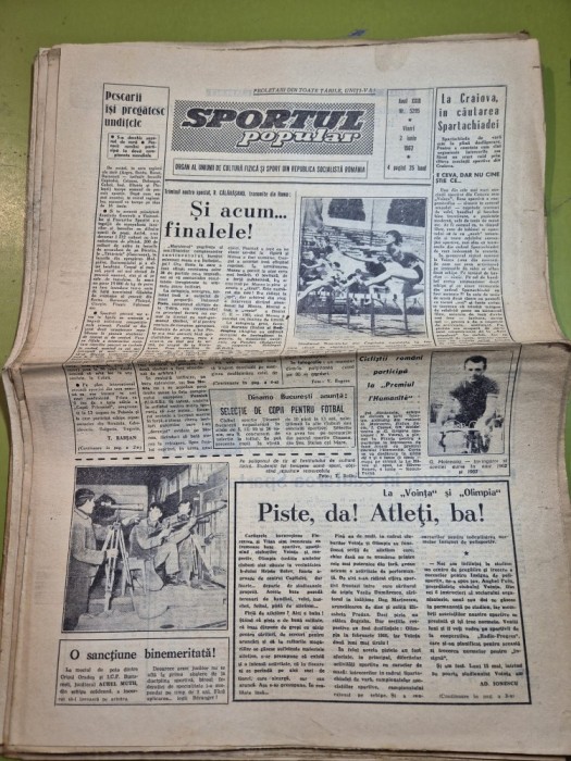 ziarul sportul popular 2 iunie 1967