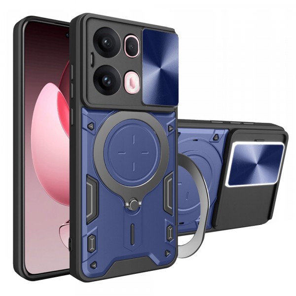 Husa pentru Oppo Reno13 Pro, Techsuit, CamGuard Pro, Albastra