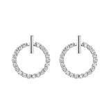 Cumpara ieftin Cercei argint 925, JW895, model cerc, placati cu rodiu