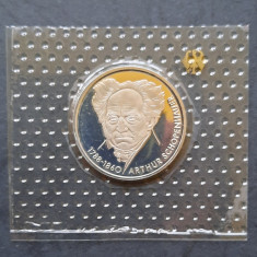 Moneda comemorativa - 10 DM "A. Schopenhauer", litera D, 1988 - Proof - G 3552