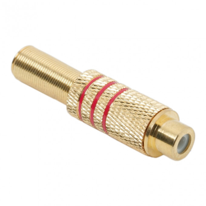 Soclu Rca Placat Cu Aur Pentru Cablu De Maxim 6 mm 05086PI