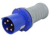 Conector alimentare AC trifazate AMPHENOL IP&amp;S 63A 250V mufă tată 5 pini IP44