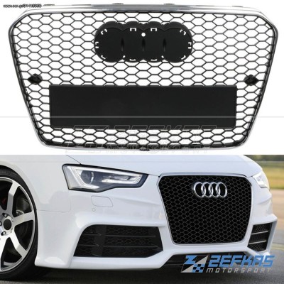Grila sport tuning Audi A5 B8 8T RS Style crom cu negru (11-17) NOU foto