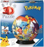 PUZZLE 3D GLOB POKEMON 73 PIESE, Ravensburger