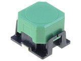 Comutator Tastatură OMRON B3AL, SPST-NO, 0,05A/16VDC, Verde