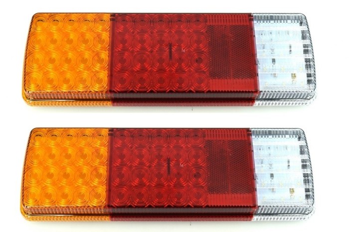 Set Lampa stop SMD 2046 12V-24V cu led-uri: 55 SMD Rezistenta la apa: IP66