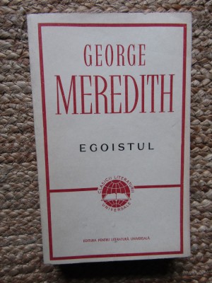 EGOISTUL-GEORGE MEREDITH foto