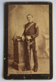 CDV Atelier Romania Bucuresti Bucuresci Marie Szollosy 1885 militar Armata Romana Carol I