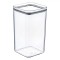 Recipient Depozitare Alimente, Model Transparent, Plastic, Capacitate 0,25L, 6x6x11cm