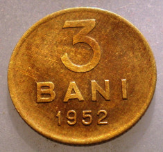 1.396 ROMANIA RPR 3 BANI 1952 foto