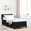 VidaXL Pat boxspring cu saltea cu saltea Negru 100 x 200 cm 3341029