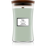 Woodwick Warm Wool lum&acirc;nare parfumată cu fitil din lemn 610 g