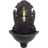 Cumpara ieftin Chiuveta de gradina, model mini, aluminiu, maro inchis, 24.8x13x40.5 cm, Strend Pro