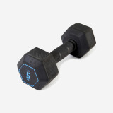 Ganteră Hex Dumbbell 5 kg Negru, Corength