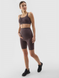 Colanți de antrenament pentru gravide cu talie &icirc;naltă pentru femei - maro, 4F Sportswear