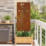 vidaXL Panou Decorativ de Grădină Ruginit 50 x 140 cm