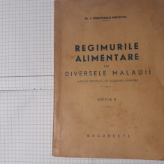 REGIMURILE ALIMENTARE IN DIVERSELE MALADII-DR.I.DUMITRESCU POPOVICI.