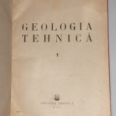 INSTITUTUL DE CONSTRUCTII-BUCURESTI - GEOLOGIA TEHNICA 1