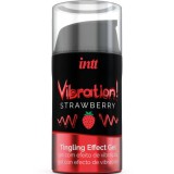 INTT - POWERFUL INTIMATE STIMULANT LIQUID VIBRATING GEL STRAWBERRY 15 ML, INTT UNISEX AROUSAL GEL