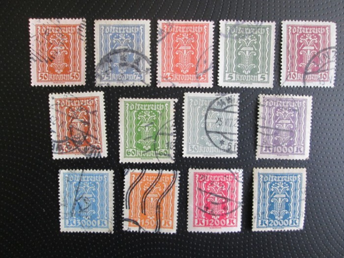 AUSTRIA LOT STAMPILAT=58