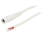 Cablu Alb DC 5,5/2,1 2m 1x1mm2