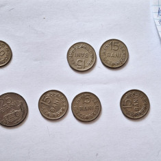 Monede romanesti 5,10,15,25 bani 1954-1960