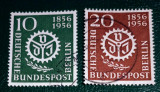 Cumpara ieftin Berlin 1956 embleme, ramura de laur , serie 2v stampilata, Stampilat