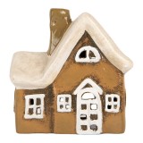 Cumpara ieftin Candela Craciun Casuta ceramica multicolora 13x7x13 cm
