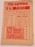 Program meci fotbal PETROLUL PLOIESTI - CHIMICA TARNAVENI (11.04.1982)