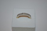 INEL AUR galben si alb 18K + 9 diamante = 0.63ct - Half Eternity - Deosebit !, 46 - 56