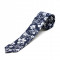 Cravata bleumarin print floral