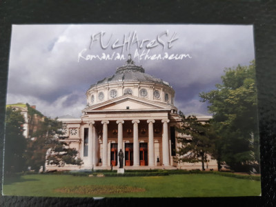 XG Magnet frigider - tematica turistica - Romania - Bucuresti - Ateneu foto