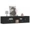 Gossi dulap de colt, negru, 200x40x45 cm, lemn prelucrat