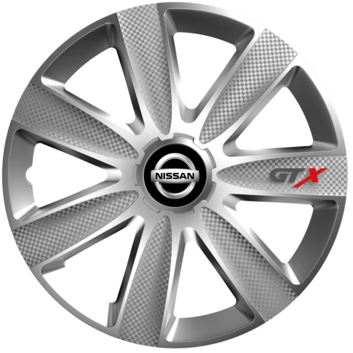 Set 4 Capace Roti GTX Gri R15, Pentru Nissan