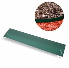 Rasenkanten Metall H&ouml;he 13.5-18.5 cm L&auml;nge 120 cm | Beeteinfassung | Beetumrandung | Beetbegrenzungen, Farbe: Gr&uuml;n; Gr&ouml;&szlig;e: 1 St&uuml;ck 18.5cm